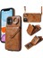 Apple iPhone 11 Crossbody Phone Case Pu Deri+Tpu Yüzük Kickstand Cover-Brown (Yurt Dışından) 1
