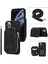 Apple iPhone 11 Pro Max Cep Telefon Kılıfı Pu Deri+Tpu Kickstand Cover-Black (Yurt Dışından) 1