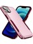 Apple iPhone 15 Pc+Tpu Bırak-Kötü Telefon Kılıfı Çizgiye Koruma Kapağı Pink+Gül (Yurt Dışından) 1