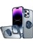 Apple iPhone 14 Pro Max Case Borderless Tasarım Yüzüğü Kickstand Telefon Kapak Navy Blue (Yurt Dışından) 1