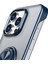 Apple iPhone 14 Pro Max Case Borderless Tasarım Yüzüğü Kickstand Telefon Kapak Navy Blue (Yurt Dışından) 4