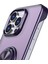 Apple iPhone 14 Pro Max Case Borderless Tasarım Yüzüğü Kickstand Telefon Kapak-Mor (Yurt Dışından) 4