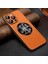 Apple iPhone 13 Pro 6.1 Inç Anti-Drop Telefon Kapağı Magsafe Cowhide Doku ile Uyumlu Pu Deri Kaplamalı Tpu Case-Orange (Yurt Dışından) 5