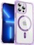 Apple iPhone 13 Pro Max 6.7 Inç Kasa Tpu+Akrilik Telefon Kapağı Magsafe-Tövbe Mor ile Uyumlu Ysm Takviyeli Köşeler Serisi (Yurt Dışından) 1
