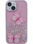 Apple iPhone 14 Case Için Sparkle Epoksi Kelebek Dekor Tpu+Pvc Telefon Geri Kabuk Pink (Yurt Dışından) 3
