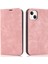 Apple iPhone 14 Plus Için Kasa Manyetik Pu Deri Rfıd Engelleyen Cep Telefonu Kapak-Pembe (Yurt Dışından) 1