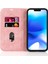 Apple iPhone 14 Plus Için Kasa Manyetik Pu Deri Rfıd Engelleyen Cep Telefonu Kapak-Pembe (Yurt Dışından) 2
