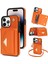 Apple iPhone 14 Pro Case Pu Deri+Tpu Kickstand Shell Omuz Kayışı-Yörüngeli (Yurt Dışından) 1