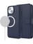 Magsafe Pu Deri Flip Cover-Dark Mavi ile Uyumlu Apple iPhone 14 Plus Kılıfı Için Çıkarılabilir Telefon Kılıfı (Yurt Dışından) 1