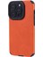 Apple iPhone 14 Pro Case Şık Pu Derisi+Tpu Çizgiye Döküm Anti Cep Telefonu Kapak-Orange (Yurt Dışından) 2