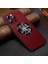 Apple iPhone 13 Pro Max 6 6.7 Inç Cowhide Doku Pu Deri Kaplamalı Tpu Kılıfı Magsafe-Red ile Uyumlu (Yurt Dışından) 5