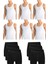 Erkek Pamuklu 6'lı Beyaz Atlet ve 6'lı Siyah Boxer 12 Parça Set 1