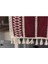Örme Mürdüm Runner , Püsküllü Organik Pamuk Dantel Örme Runner 35X155 cm Regina Runner Masa Örtüsü 5