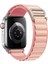Apple Watch 42 mm / 44MM / 45MM/ 49 mm (Seriler /se/ultra ile Uyumlu) Alpine Bant Kordon Pembe 1