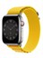 Apple Watch 42 mm / 44MM / 45MM/ 49 mm (Seriler /se/ultra ile Uyumlu) Alpine Bant Kordon Hardal Sarı 1