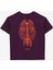 Baskılı Mor Erkek T-Shirt D4SB-TST3033 2
