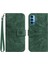 Kart Yuvaları Tutucu Kabartmalı Ayçiçeği Pu ile Oppo Oppo 4 Pro 5g Için Kılıf (Yurt Dışından) 1