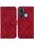 Infinix Sıcak 12 Pro Kickstand Çift 8 Kabartmalı Pu Deri Için Telefon Kılıfı (Yurt Dışından) 1