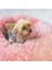 Mor Tarzı S Çapı 50CM Köpek Yatağı Uzun Peluş Dount Sepeti Sakinleştirici Kedi Yatakları Hondenmand Pet Kulübesi Ev Yumuşak Kabarık Yastık Uyku Tulumu Büyük Köpekler Için Mat (Yurt Dışından) 4