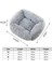 Açık Gri Stil 43X35X20CM Kare Köpek Yatakları Uzun Peluş Düz Renk Pet Yatakları Küçük Orta Büyük Evcil Hayvanlar Için Kedi Mat Süper Yumuşak Kış Sıcak Uyku Paspasları (Yurt Dışından) 5