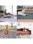 Gri Tarzı 70 x 80 Yeniden Kullanılabilir Pet Idrar Pedi Yıkanabilir Köpek Kedi Bezi Mat 3 Katmanlı Emici Köpekler Bezi Pedleri Kanepe Yatak Zemin Için Kemik Pençe Baskı (Yurt Dışından) 3