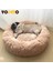 Beyaz Stil 50CM Süper Yumuşak Pet Yatak Kulübesi Köpek Yuvarlak Kedi Kış Sıcak Uyku Tulumu Uzun Peluş Büyük Köpek Yastık Mat Taşınabilir Kedi Malzemeleri (Yurt Dışından) 2