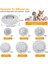 Beyaz Stil 50CM Süper Yumuşak Pet Yatak Kulübesi Köpek Yuvarlak Kedi Kış Sıcak Uyku Tulumu Uzun Peluş Büyük Köpek Yastık Mat Taşınabilir Kedi Malzemeleri (Yurt Dışından) 4