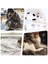 Beyaz Ayak Izleri Stili 75 x 50 cm Pet Köpek Yatak Battaniye Yumuşak Polar Kedi Yastık Battaniye Kış Sıcak Pençe Baskı Küçük Orta Büyük Köpekler Için Pet Kediler Kapak Battaniye Mat (Yurt Dışından) 5