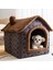 Gri Stil M Beden Katlanabilir Pet Uyku Evi Kapalı Kış Sıcak Kedi Yatak Kedi Mağara Yuva Küçük Köpek Kedi Yavrusu Teddy Rahat Kanepe Pet Malzemeleri (Yurt Dışından) 5