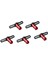 5x Metal 17 mm Tekerlek Somunları Kol Altıgen Anahtarı Aracı 1:8 Off-Road Rc Araba Zırvesı E- (Yurt Dışından) 1