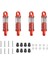 4 Adet Alaşım Damper Yağı Dolu Tip Rc Hobi Model Araba Için 1/28 K969 K989 P929 Drift, Kırmızı (Yurt Dışından) 1