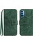Kart Yuvaları Tutucu Kabartmalı Ayçiçeği Pu ile Oppo Oppo 4 Pro 5g Için Telefon Kılıfı (Yurt Dışından) 1