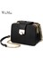 NB3030-SIYAH Kulak Stili Kadın Bahar Moda Zincir Omuz Çantaları Flap Tasarımcısı 3 Katmanlı Çanta Debriyaj Bayanlar Metal Toka Crossbody Messenger Çanta (Yurt Dışından) 2