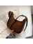 Stil-B-Kahverengi Stili Burminsa Yarım Daire Eyer Omuz Crossbody Çanta Kadınlar Için Tasarımcı Ayarlanabilir Geniş Askı Kız Çantalar ve Çanta (Yurt Dışından) 1