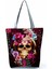 HL0510 Stili Kafatası Gül Baskı Çanta Serin Moda Omuz Çantası Bayanlar Yeni Cadılar Bayramı Tote Kadın Çevre Dostu Alışveriş Çantası Taşınabilir Kadın Çantası (Yurt Dışından) 4