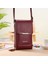 Kırmızı Şarap Tarzı 11X5X19CM Buylor Dokunmatik Ekran Cep Telefonu Omuz Çantaları Kadınlar Için Mini Kart Sahibinin Cüzdan Bozuk Para Cüzdanı Yumuşak Deri Crossbody Kadın Çanta (Yurt Dışından) 1