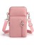 Pembe Tarzı S 17X9X5 cm Kadın Cep Telefonu Çantası Kadın Messenger Çanta Cüzdan Bozuk Para Cüzdanı Yeni Vahşi Kalıpçı Asılı Cep Telefonu Çantası (Yurt Dışından) 1