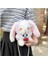 Turuncu Göz Stili Kızlar Için Yeni Japon Lolita Omuz Çantaları Cosplay Peluş Dantel Lop Kulak Tavşan Inci Messenger Çanta Küçük Oyuncak Telefon Para Çantası (Yurt Dışından) 1