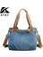 Derin Mavi Tarzı Büyük Beden Kvky Sıcak Kat Rahat Tote Kadın Çanta Omuz Crossbody Çanta Kadınlar Için Tuval Yüksek Kapasiteli Çanta Kadın Bolsa Feminina (Yurt Dışından) 5