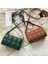Gri Stil 20.5X7X12 cm Olid Renk Moda Omuz Çantaları Kadın Seyahat Çapraz Vücut Çanta Örgü Kadınlar Için Küçük Pu Deri Crossbody Çanta (Yurt Dışından) 4