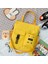 Yellow No Pendant Style Women New Cute Bear Cartoon Canvas Bag Female Fashion Cool Girl Student School Class Shoulder Crossbody Messenger Bag Satchels (Yurt Dışından) 1