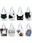 HL1540 Kedi Çanta Stili Handbgas Sevimli Suluboya Siyah Kedi Boyama Bayan Tasarımcı Tote Eco Yeniden Kullanılabilir Alışveriş Alışveriş Çantaları Okul Kitap Çantası Özelleştirmek (Yurt Dışından) 3