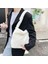 Siyah C Stili 30X25X6CM 2021 Kış Aşk Kalp Baskı Çantaları Kadınlar Için Yumuşak Peluş Leopar Baskı Çantaları Kadın Büyük Kapasiteli Bez Çantalar Sıcak Kabarık Seyahat Çantası (Yurt Dışından) 3