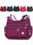 02 Şarap Kırmızısı Stili 2022 Moda Kadın Omuz Askılı Çanta Naylon Oxford Hafif Su Geçirmez Fermuar Paketi Büyük Kapasiteli Seyahat Crossbody Çanta (Yurt Dışından) 5