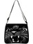 YXBWITHC14CW Stili 20CMX24CM Sevimli Siyah Kedi Cadı Messenger Çanta Kadın Çanta Tuval Koltukaltı Omuz Çantaları Büyücülük Kafatası Kız Gotik Crossbody Çanta Hediye (Yurt Dışından) 1