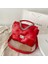 Kırmızı Stil 29X7X25CM Ünlü Kadın Çantaları Pu Ain Uzay Pamuk Büyük Kapasiteli Omuz Messenger Lüks Trendy Çanta Yumuşak Kişilik (Yurt Dışından) 1