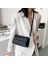 Siyah Stil2 Stili Moda Ekose Crossbody Çanta Kadın Pu Deri Omuz Çantası Basit Düz Renk Messenger Çanta Tasarımcı Bayan Çanta Günlük Kese Kesesi (Yurt Dışından) 5