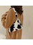 Black Peach Heart Style 2021 Winter Cow Print Underarm Bags For Women Soft Pluk Leopard Small Shoulder Bags Female Warm Fluffy Tote Bags Bolsas (Yurt Dışından) 5