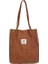Kumral Tarzı 34X30X12CM Womeorduroy Için Çantalar Omuz Çantası Yeniden Kullanılabilir Alışveriş Çantaları Günlük Bez Bayan Çanta Belirli Sayıda (Yurt Dışından) 1