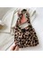 Siyah Stil Women's Bag Plush Leopard Love Heart Pattern Underarm Shoulder Bag Autumn Winter Ladies Large Capacity Shopper Tote Handbags (Yurt Dışından) 1